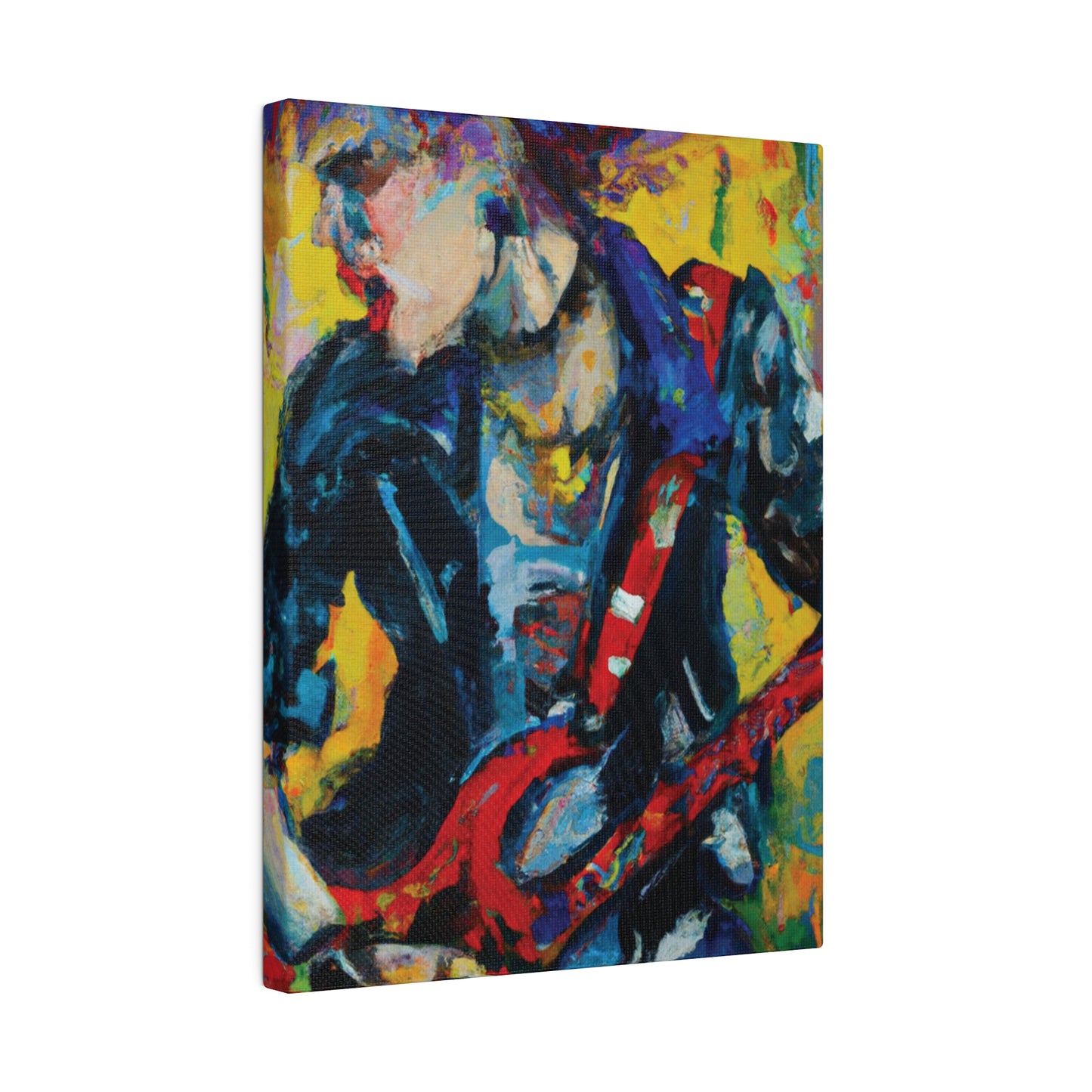 2249F - Rockstar Oil Painting Style Print | Poster | Home Decor | Wall Art | Music Art | Canvas